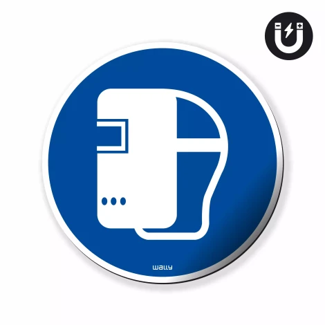 Magnet: Wear Welding Mask, Mandatory Symbol