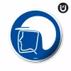 Magnet: Wear Head and Face Protection, Mandatory Symbol