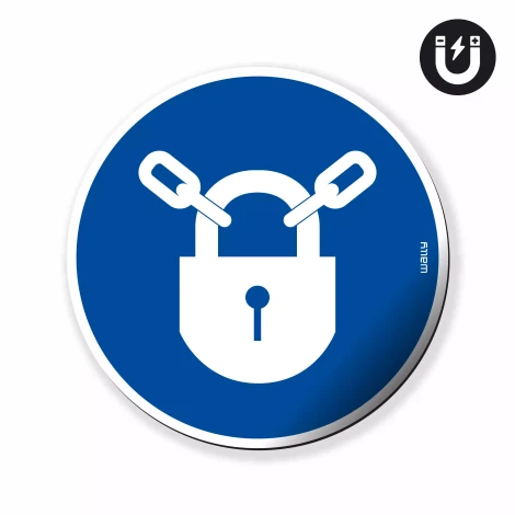 Magnet: Use Locking System, Mandatory Symbol