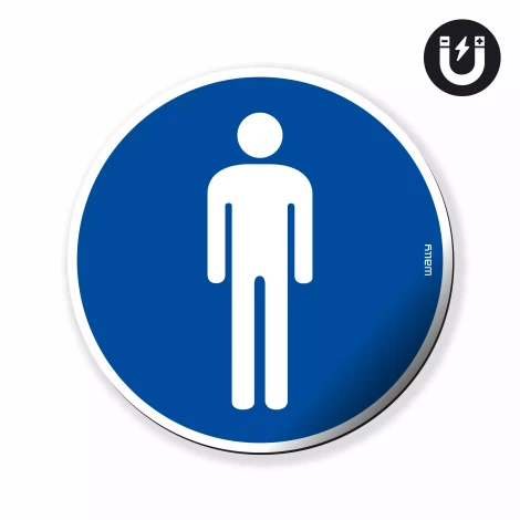 Magnet: Staff Only, Mandatory Symbol