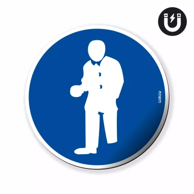Magnet: Wear Protective Apron, Mandatory Symbol
