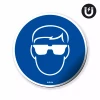 Magnet: Wear Safety Goggles, Mandatory Symbol