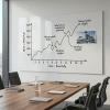 Custom magnetic whiteboard, perfect for modern offices, helps with organization and planning.