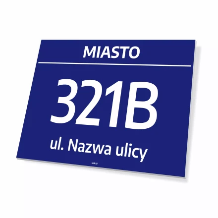 Address Sign for House: City, House Number, Street