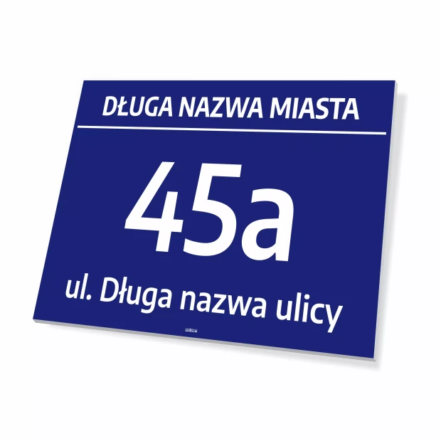 Address Sign for House: City, House Number, Street
