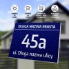 Address Sign for House: City, House Number, Street