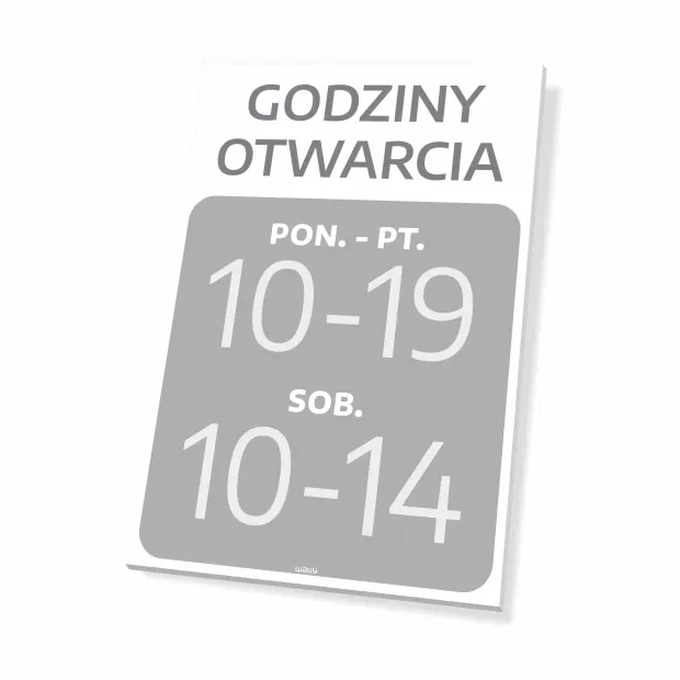 Sign: Opening Hours