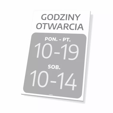 Sign: Opening Hours