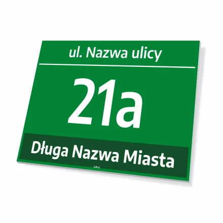 House Sign: House Number and Address