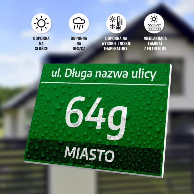 House Sign: House Number and Address