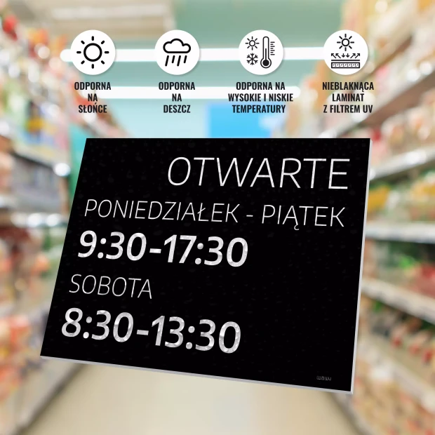 Sign: Open – Customizable Hours, Customizable Days
