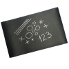 Chalkboard film - black - Graphic design with cloud shapes and chalk-colored text.