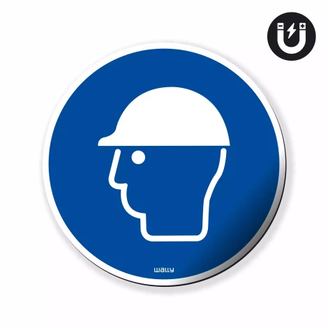 Magnet: Protect Head, Mandatory Symbol