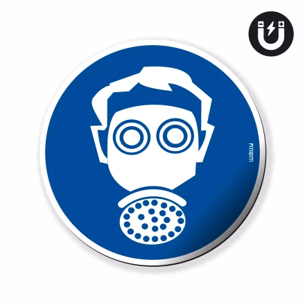 Magnet: Wear Protective Mask, Mandatory Symbol