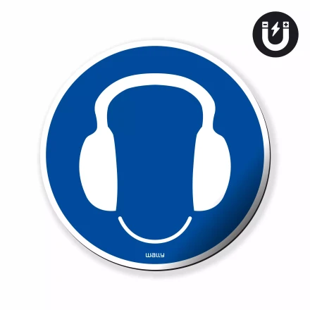 Magnet: Use Hearing Protection, Mandatory Symbol
