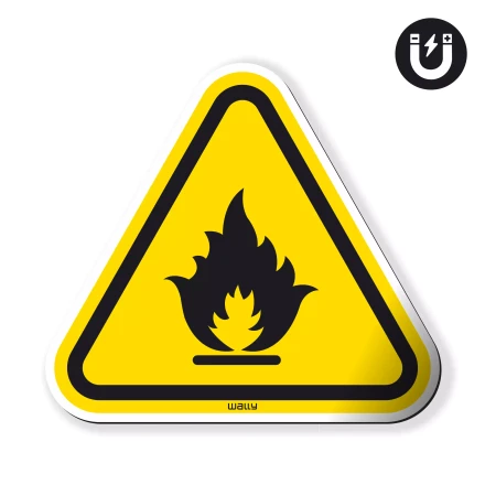 Magnet: Warning! Flammable Substances