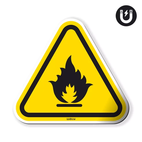 Magnet: Warning! Flammable Substances