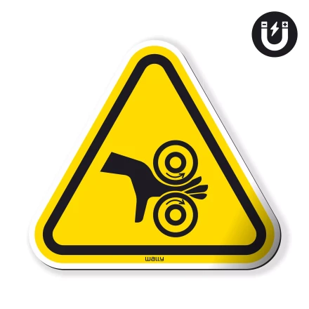 Magnet: Warning! Rotating Rollers