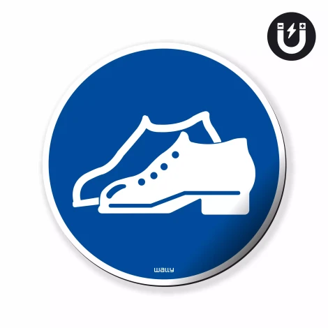 Magnet: Wear Safety Shoes, Mandatory Symbol