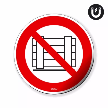 Magnet: Do Not Block, Prohibition Symbol