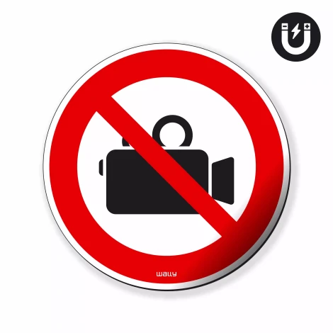 Magnet: No Video Recording, Prohibition Symbol