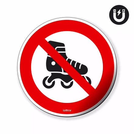 Magnet: No Roller Skating, Prohibition Symbol
