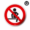 Magnet: No Sitting, Prohibition Symbol