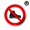 Magnet: No Safety Footwear Allowed, Prohibition Symbol