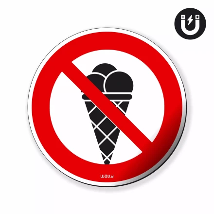 Magnet: No Ice Cream Allowed, Prohibition Symbol