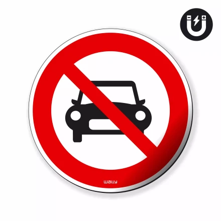 Magnet: No Vehicle Entry, Prohibition Symbol