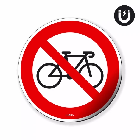 Magnet: No Bicycles Allowed, Prohibition Symbol