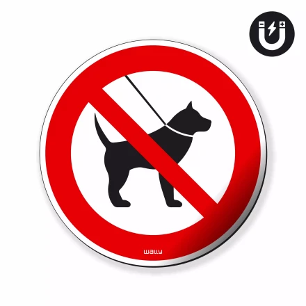 Magnet: No Dog Walking, Prohibition Symbol