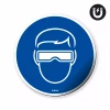Magnet: Wear Safety Goggles - Mandatory Symbol