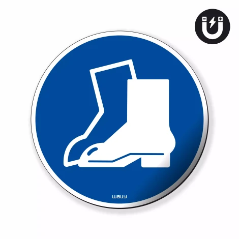 Magnet: Wear Protective Footwear, Mandatory Symbol