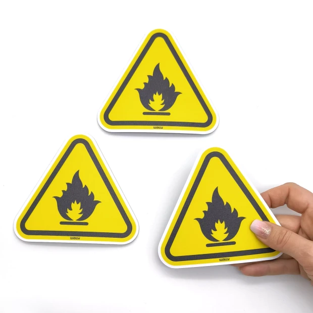 Magnet: Warning! Flammable Substances