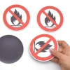 Magnet: Flammable Materials – No Open Flames, Prohibition Symbol
