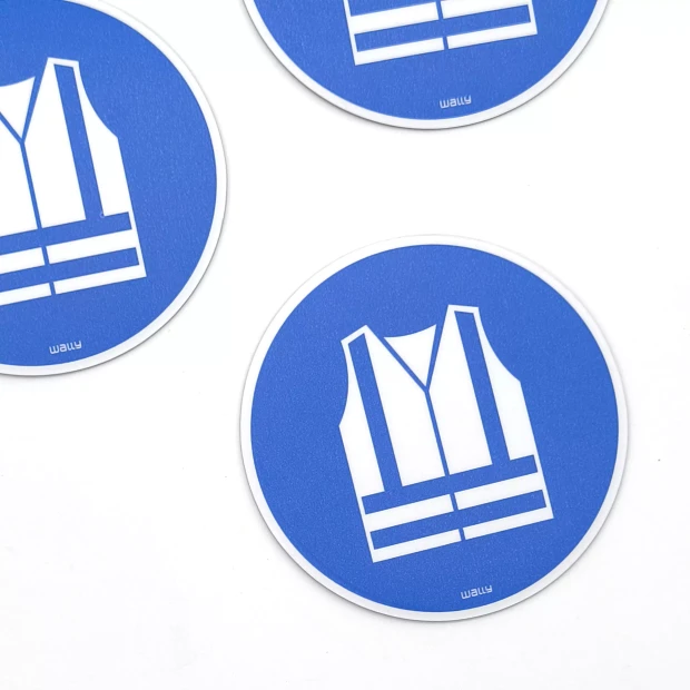 Magnet: Wear High-Visibility Vest, Mandatory Symbol