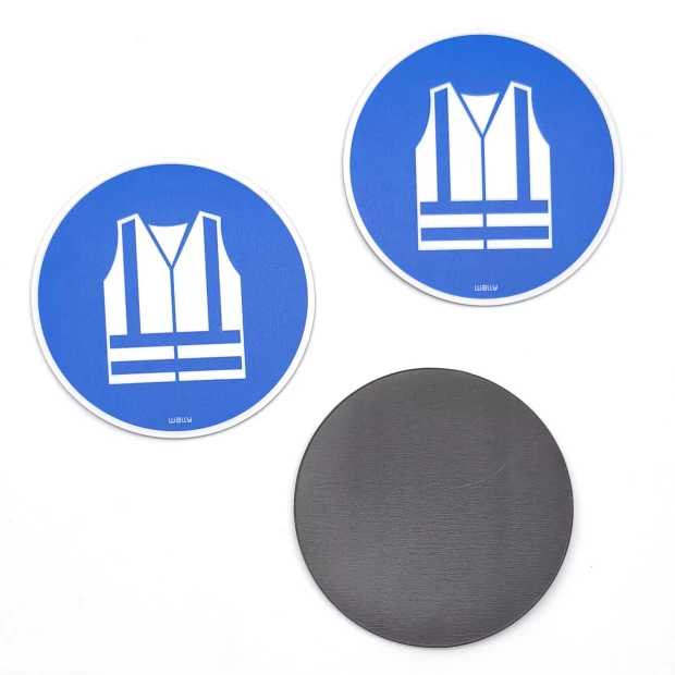 Magnet: Wear High-Visibility Vest, Mandatory Symbol
