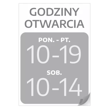 Door Sticker – Custom Opening Hours