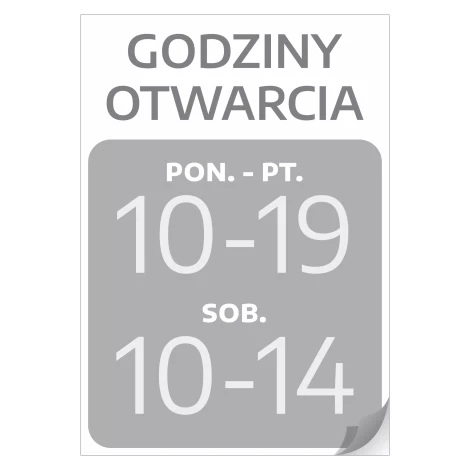 Door Sticker – Custom Opening Hours