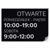 Door Sticker – Opening Hours (Customizable)