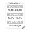 Door Sticker – Welcome with Opening Hours