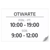 Sticker – Open (Opening Days & Hours)