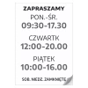Sticker – Opening Hours, Welcome