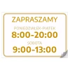 Sticker – Welcome (Opening Days & Hours)