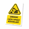 OHS Warning Sign with Pictogram – Heavy Construction Equipment Area