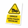 OHS Warning Sign with Pictogram – Scaffolding Work Area