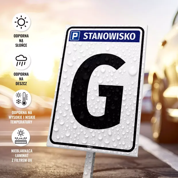 Parking Sign – Space with Number Marking