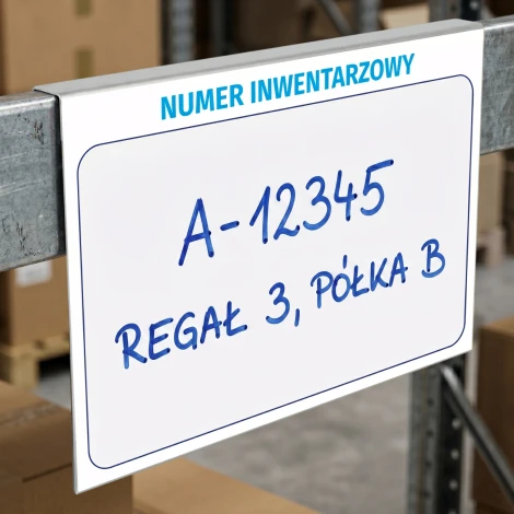 Dry-Erase Pallet Extension Tag A4 for Warehouse 008