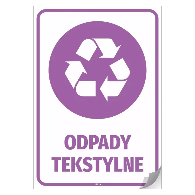 Bin Sticker – Textile Waste